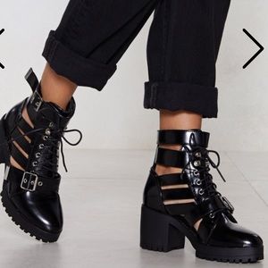 Nasty Gal Cut-Out of Luck Boot